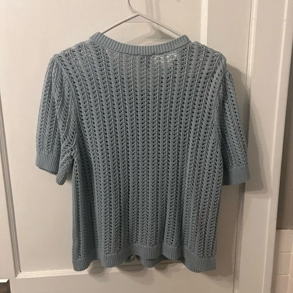 CAbi Light Blue Knit Cardigan - Picture 3 of 3